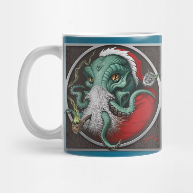 Cthulhu Claus - Ho, Ho, Ho, I want to eat your Soul! by BeveridgeArtworx